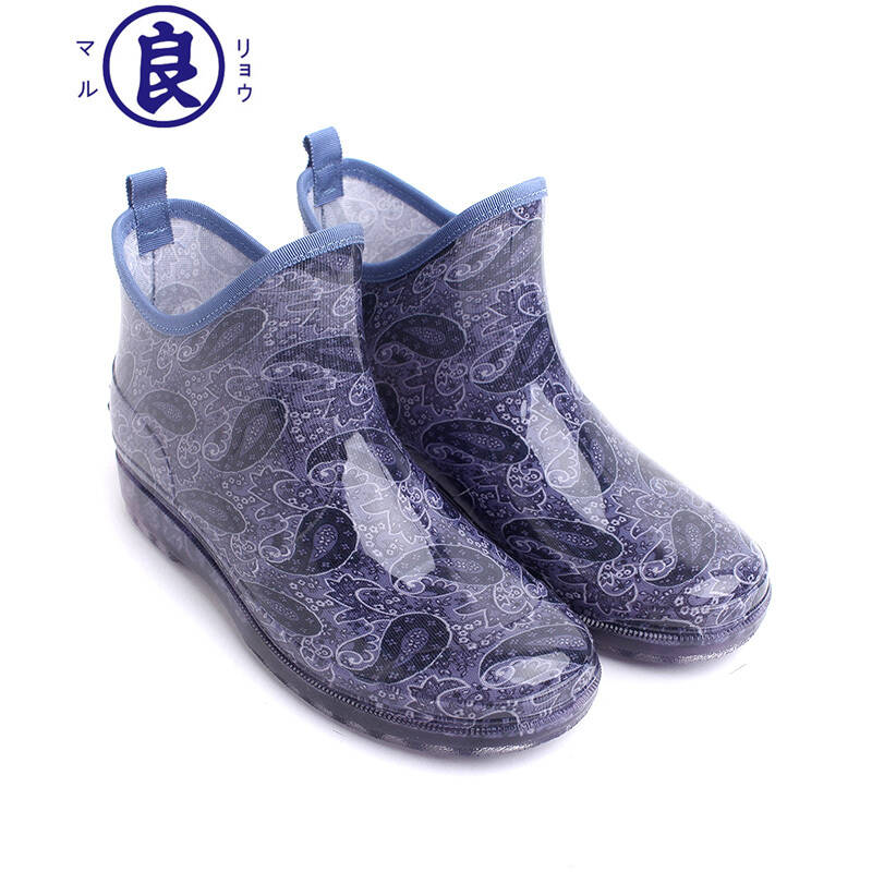 良牌女士晴雨鞋休闲型田园风日本制造进口孕妇妈妈鞋健康环保防滑