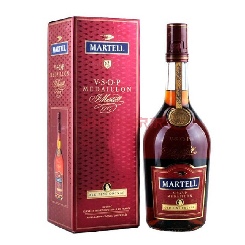 包邮martell 马爹利 金牌 vsop 干邑 白兰地 700ml