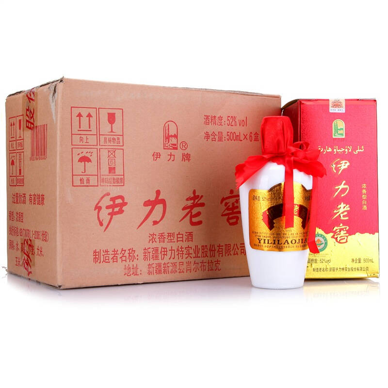 伊力特 52度伊力老窖 500ml*6 京东自营