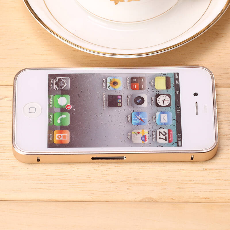 钻壳 金属边框 手机壳/保护套/手机套/外壳 适用于苹果 iphone4s/4