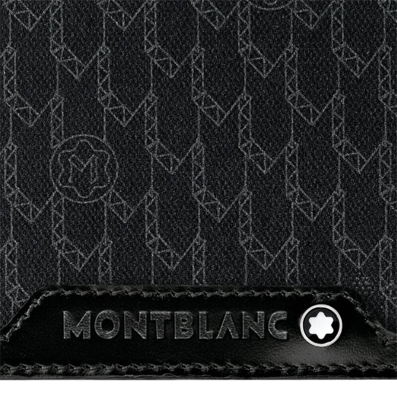 montblanc万宝龙男士夜行系列帆布6卡位钱包钱夹 106749