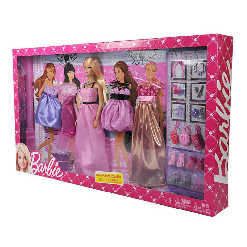 芭比barbie娃娃玩具套装礼盒芭芘娃娃女孩玩具洋娃娃