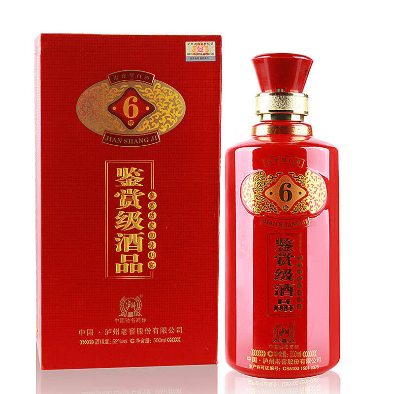 泸州老窖6年窖藏38度红瓶白酒鉴赏级酒品 6年窖藏 38度 500ml*1 单瓶