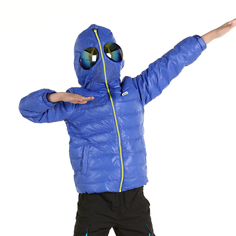 安踏儿童羽绒服kids创意变形眼镜2014冬季新