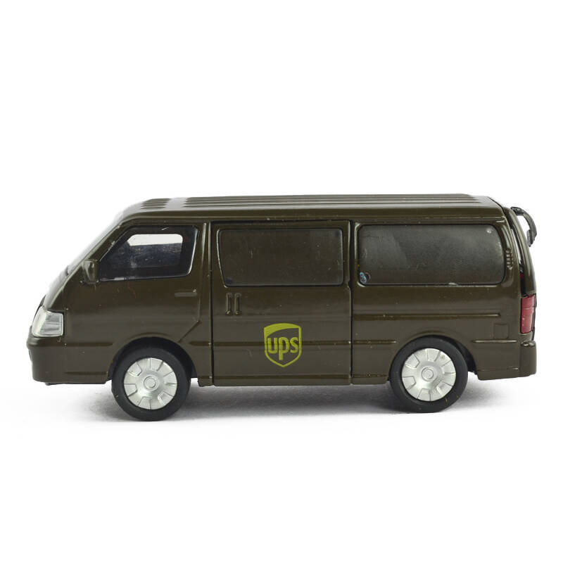 丰田海狮面包车ups1:36合金汽车仿真模型玩具车 ups快递