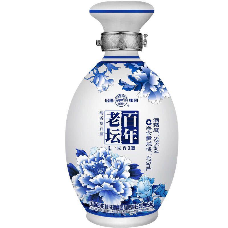 汾酒陈坛百年53度475ml,汾酒国宴53度30年475ml 汾酒百年老坛珍藏白酒 53度475ml