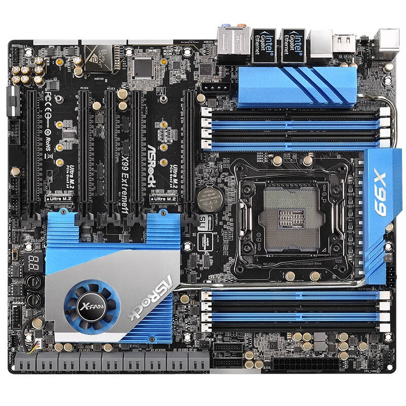 华擎(asrock)x99 extreme11主板 ( intel x99/lga 2011 ) 自营