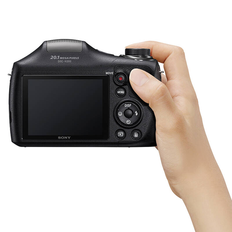 索尼(sony) dsc-h300 数码相机 黑色(2010万有效像素 35倍光学变焦 3