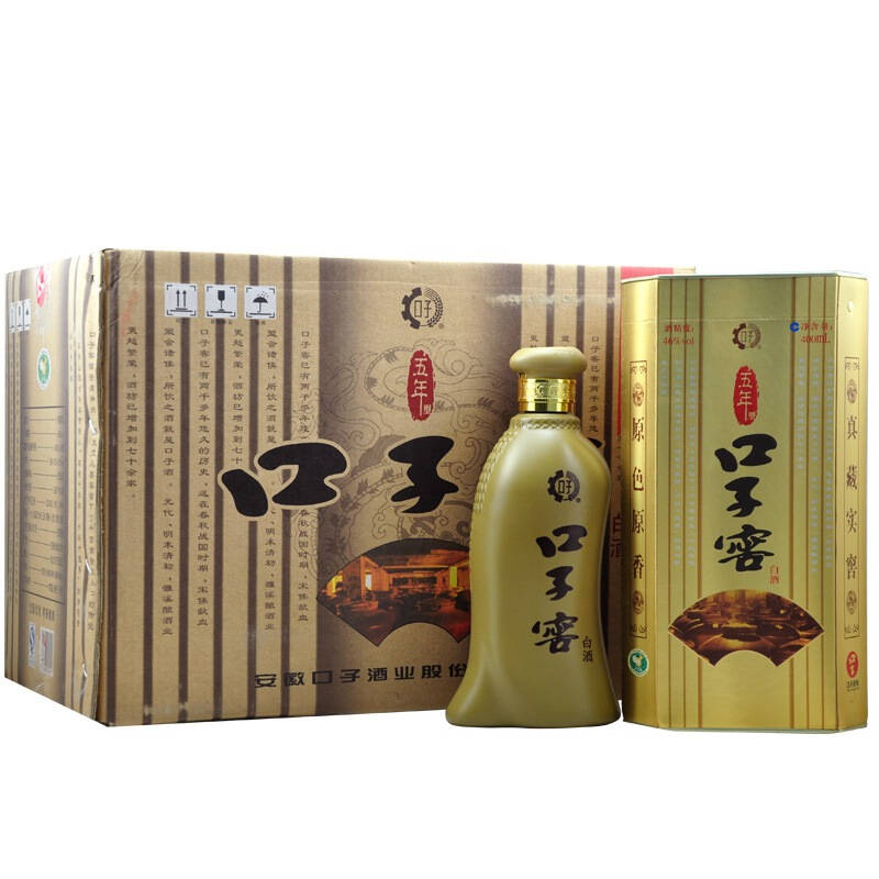 口子窖 口子五年 46度 400ml*6瓶 整箱装【图片 价格 品牌 评论】