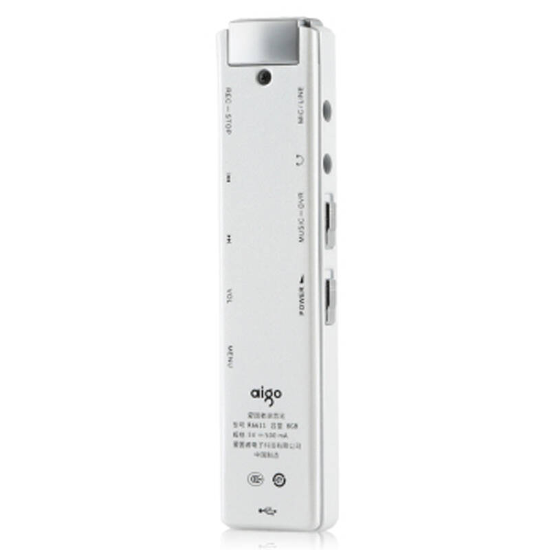 aigo录音笔r6611说明书,aigo录音笔r6601说明书 爱国者(aigo)录音笔r6611 8g 高清远距微型专业 迷你声控降噪mp3大外