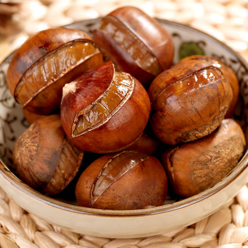 【三只松鼠_开口甘栗120g】坚果炒货河北特产带壳板栗