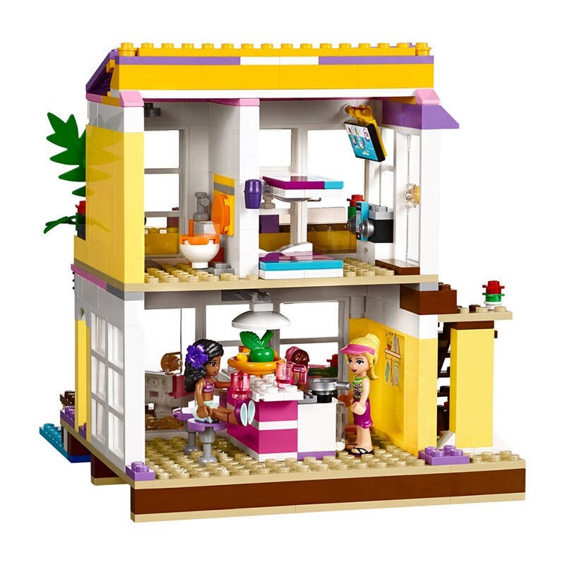 lego friends 乐高好朋友系列 心湖城主题 斯蒂芬妮的沙滩小屋 41037