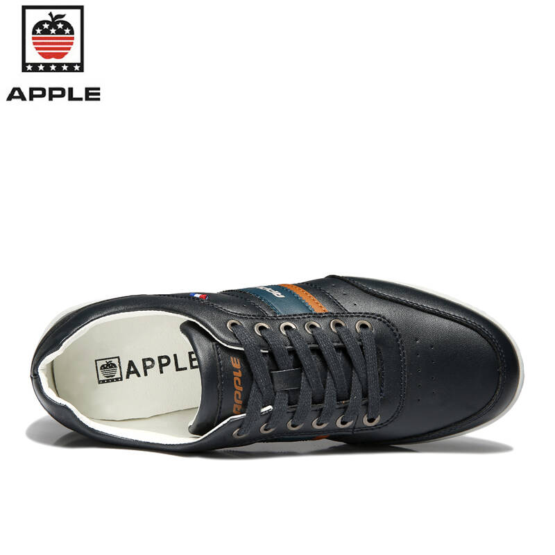 官方授权 美国苹果男鞋 apple时尚运动鞋 新款包邮商务休闲鞋 8825 深