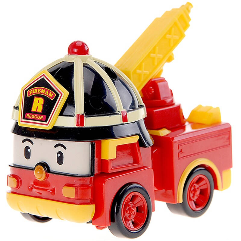 银辉玩具(silverlit) 正版授权poli玩具 消防车罗伊变形机器人 早教