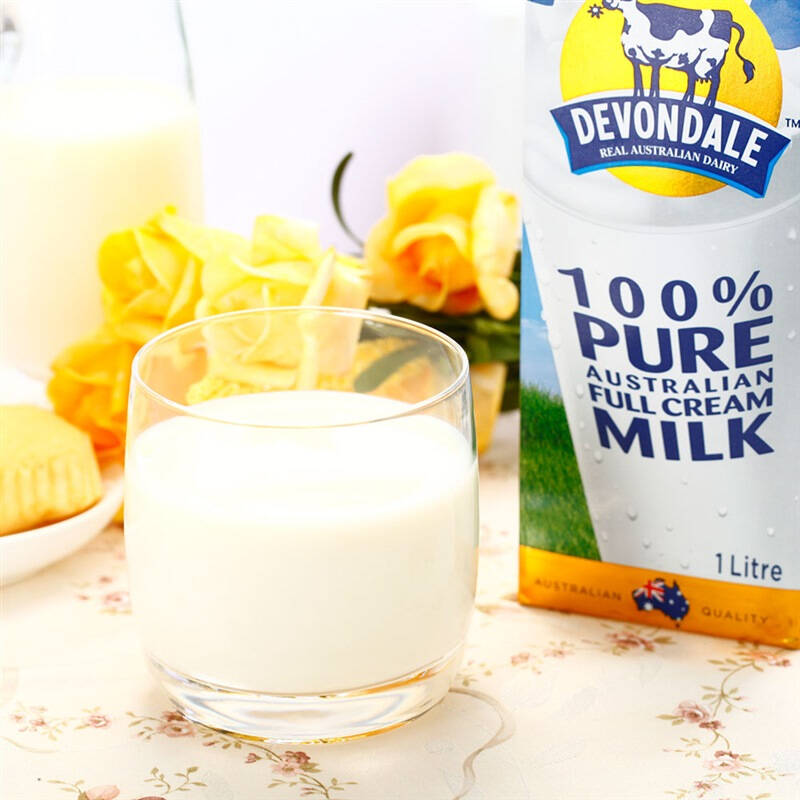 【京东超市】澳大利亚 进口牛奶 德运(devondale) 全脂牛奶 1l*6 礼盒