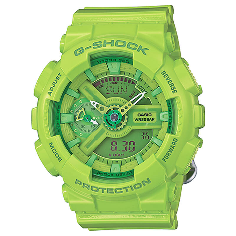 卡西欧(casio)手表 g-shock系列夜跑精灵mini糖果色运动防水表 gma