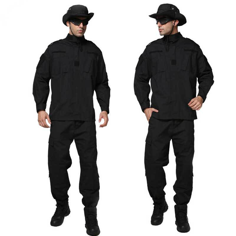 正品 黑色 作训服 套装 男 cs装备 作战服 特勤 战术套装 特种兵套装