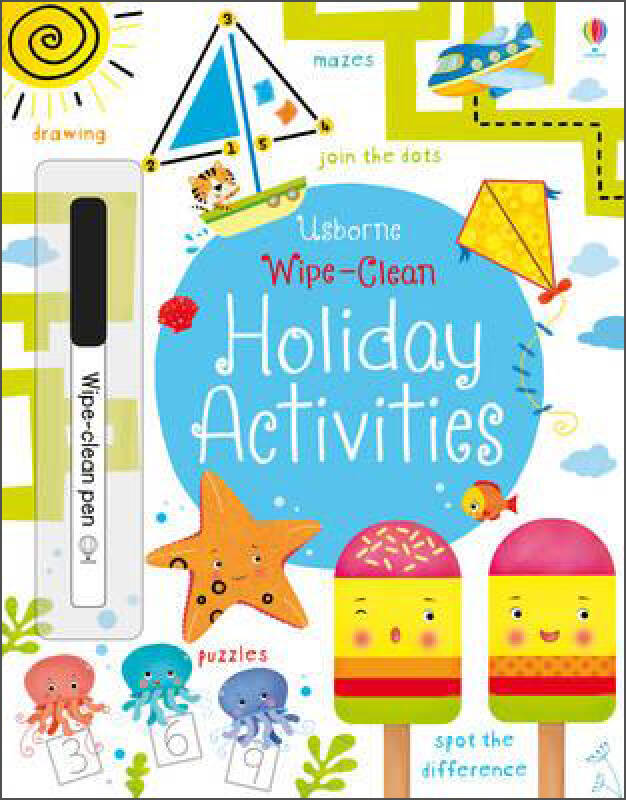 wipe-clean holiday activities