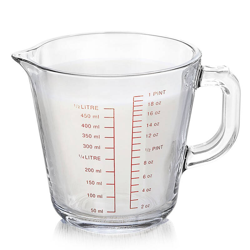 帕莎pasabahce 耐热玻璃牛奶量杯55062 土耳其进口微波炉试用 500ml