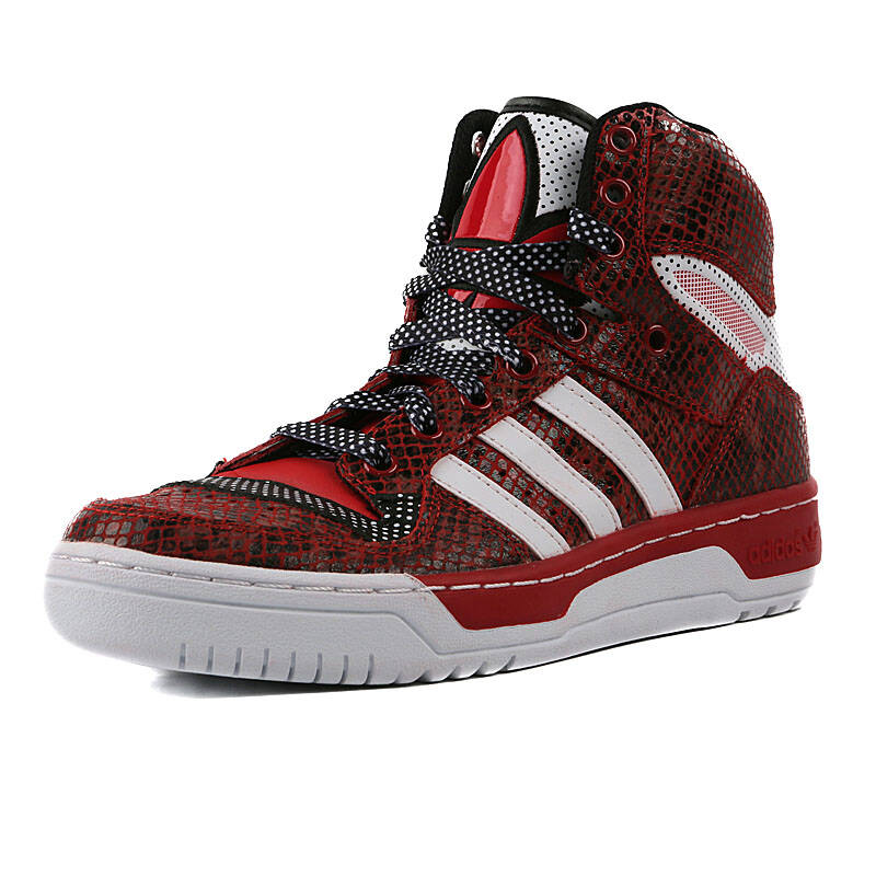 三叶草/adidas m attitude w复古大舌头大鞋舌高帮女款潮流时尚休闲