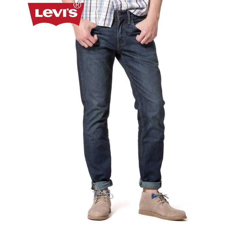 levi"s李维斯511系列男士修身窄脚深色牛仔裤04511-0460 深牛仔色 38
