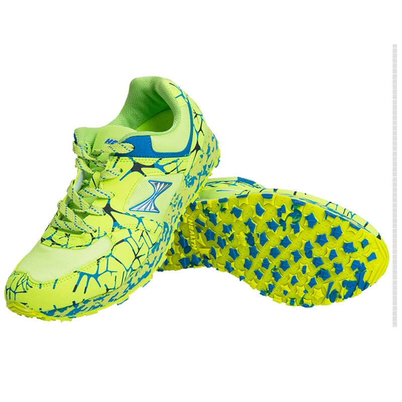 海尔斯减震跳远鞋 男女跑步鞋学生运动鞋699 绿色 45
