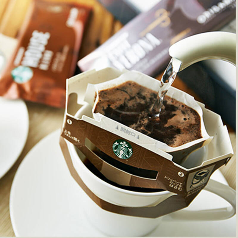 日本starbucks星巴克滤挂滴漏式挂耳咖啡 综合口感 5杯份盒装
