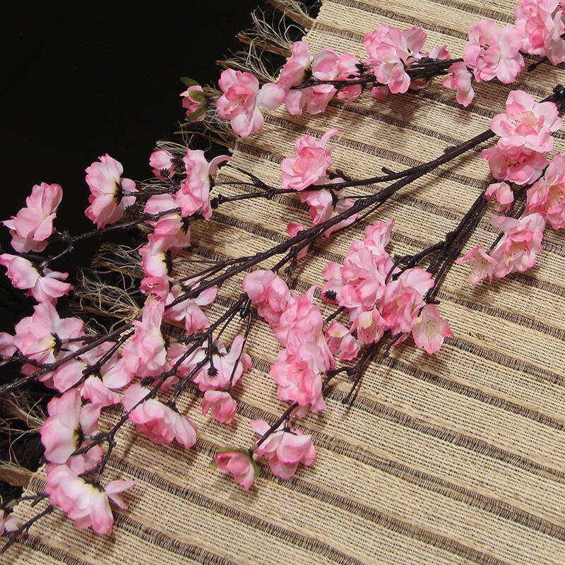 知根 仿真梅花樱花桃花 假花绢花大型落地装饰花客厅