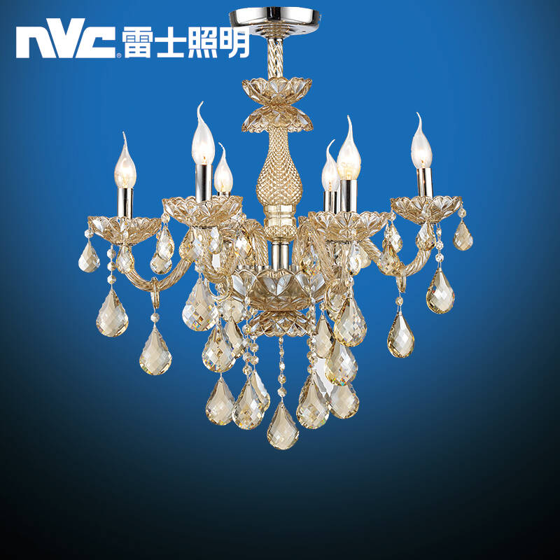 雷士照明(nvc) 欧式吊灯 简欧客厅灯饰简约创意卧室书房餐厅灯具 8头