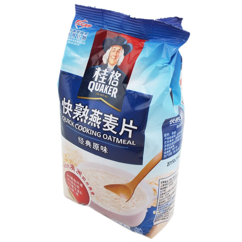 百事 桂格 快熟燕麦片 经典原味 400g 袋装 粗粮谷物