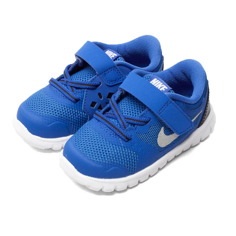 耐克nike flex run 2015 儿童跑步鞋 网布透气运动鞋 724991-400蓝色