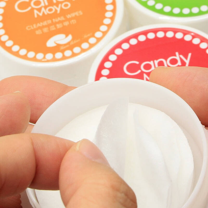 膜玉(candymoyo)卸甲巾葡萄香味45片(不伤手 湿卸甲巾 洗甲片 美甲