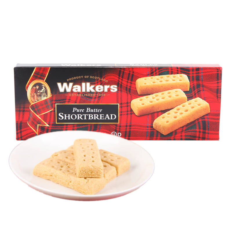 英国进口walkers沃尔克斯指形黄油酥饼干150g