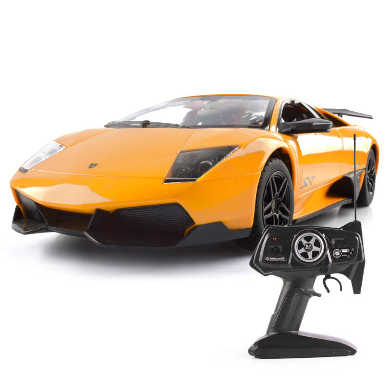 美致模型超大最大兰博基尼蝙蝠遥控车充电遥控车赛车漂移送礼 桔黄色