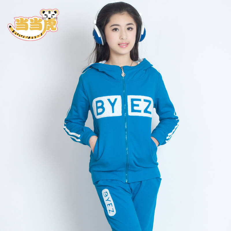 新款秋装春秋季大女童女孩少女秋款10运动服12-13-15岁儿童卫衣套装