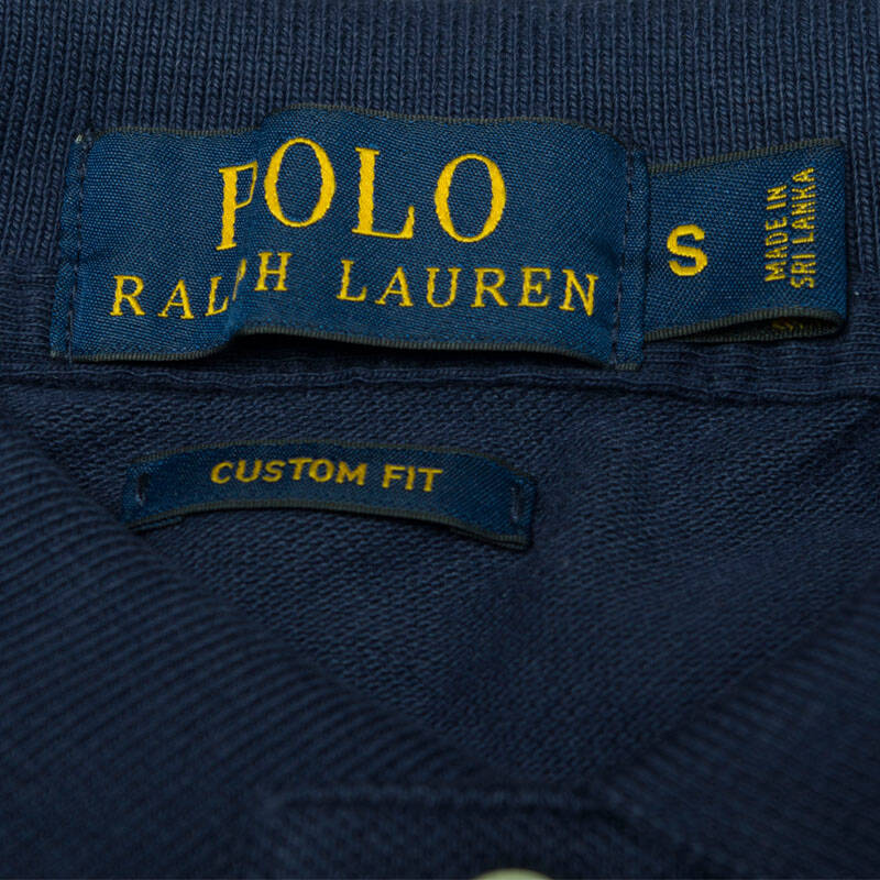 保罗拉夫劳伦 (polo ralph lauren) 男款小马标长袖polo衫 藏蓝色