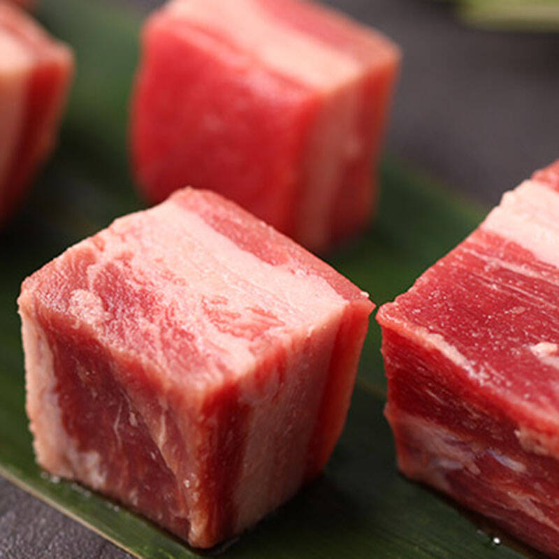 澳洲进口牛腩块 500g 整肉原切 草饲肉质鲜嫩 肥瘦均衡 品质如一网红