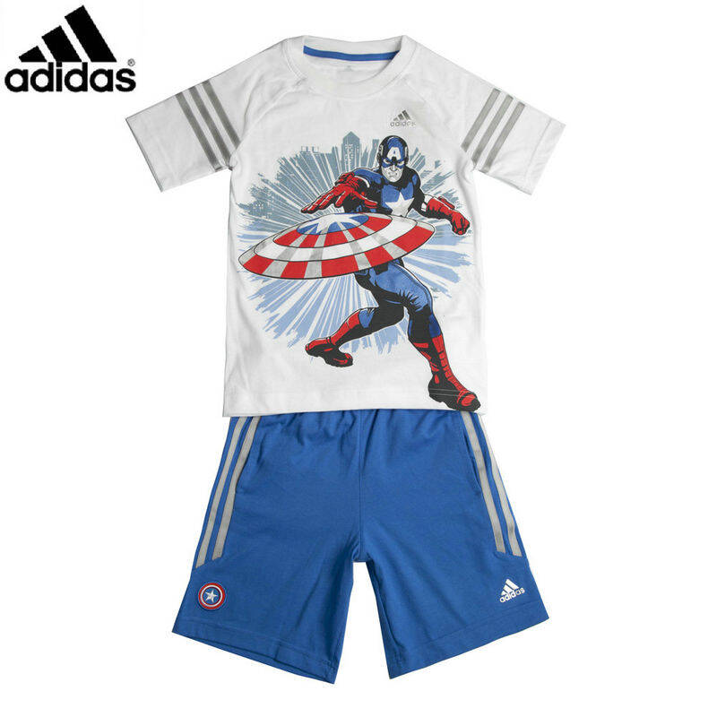 adidas阿迪达斯2015年新款专柜同款男童迪斯尼系列套服s22070 白色