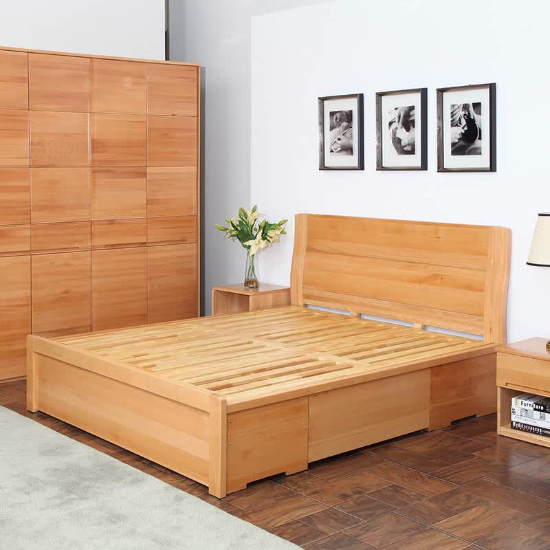 5米 高箱储物床 卧室家具 矮箱体不带抽屉 1800mm*2000mm
