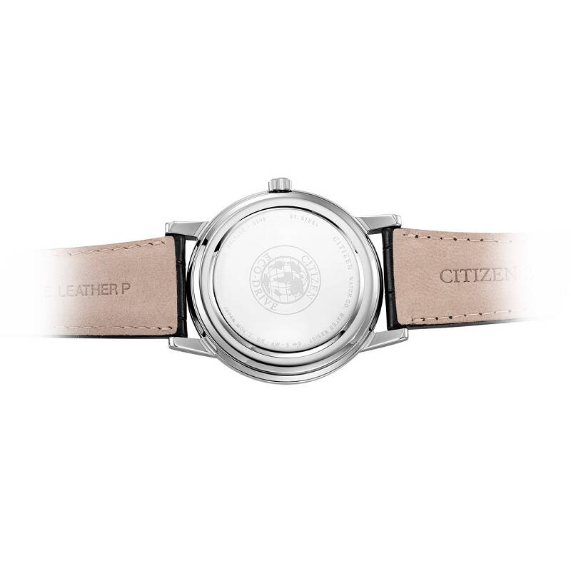 西铁城(citizen)男表 光动能小牛皮表带双日历男士手表 ao9000-06b图片