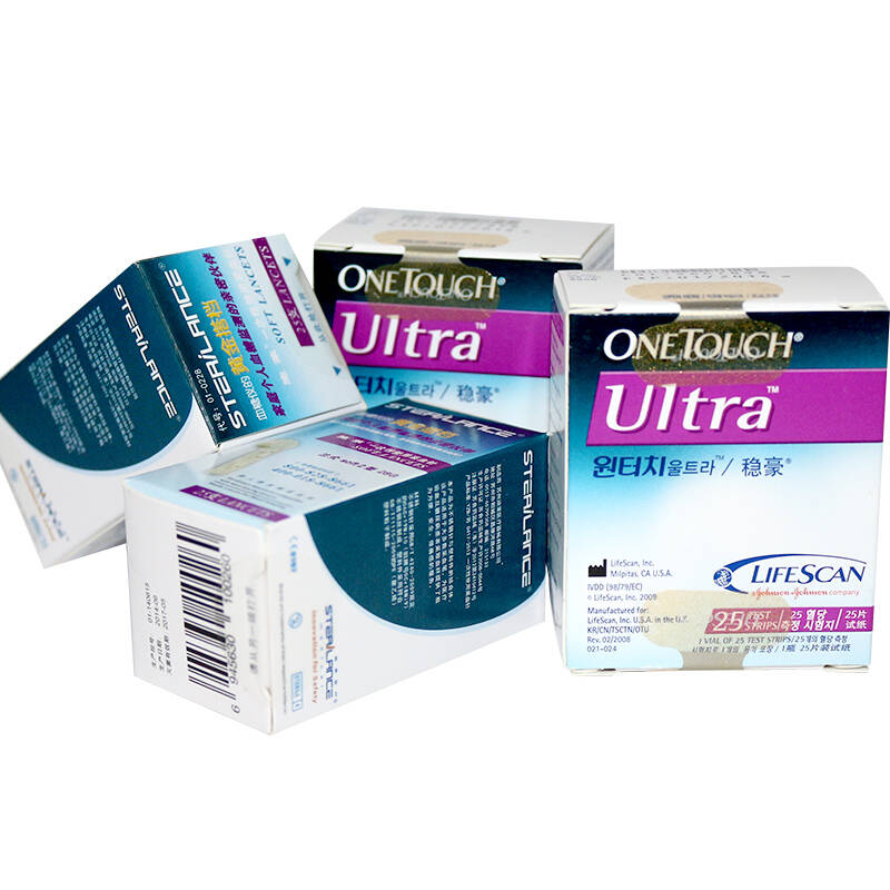 强生稳豪倍易型onetouch ultraeasy血糖仪血糖试纸25