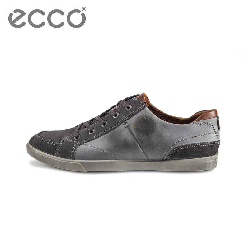 爱步ecco 2015秋冬新品 现代休闲翻毛牛皮系带男鞋 科林系列 545844