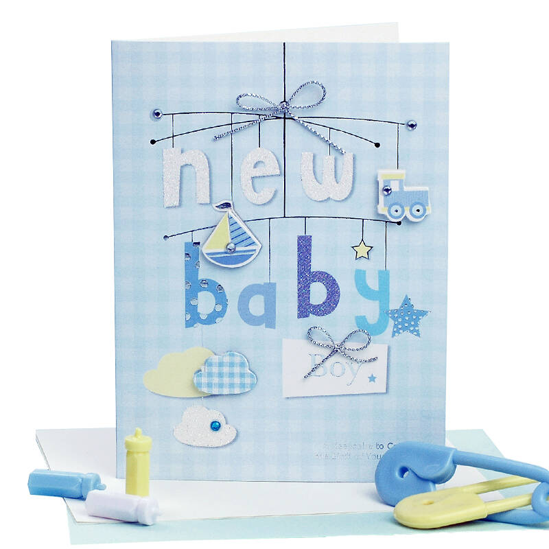 宝宝婴儿生日贺卡 创意童趣可爱小卡片 立体祝福卡 心意贺卡 baby boy