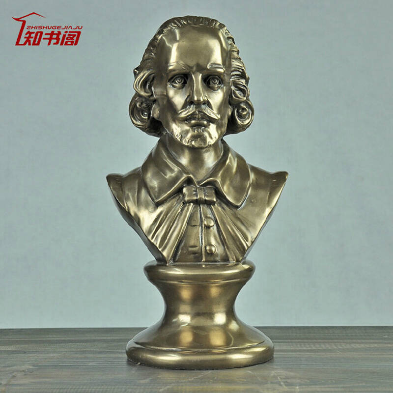 知书阁贝多芬铜像装饰品欧式工艺品名人头像雕塑人物摆设客厅摆件
