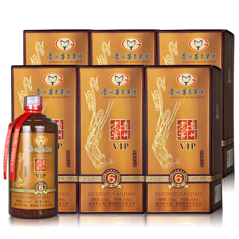 茅台集团 贵州老窖vip 窖藏 52°500ml*6 (6瓶套装)