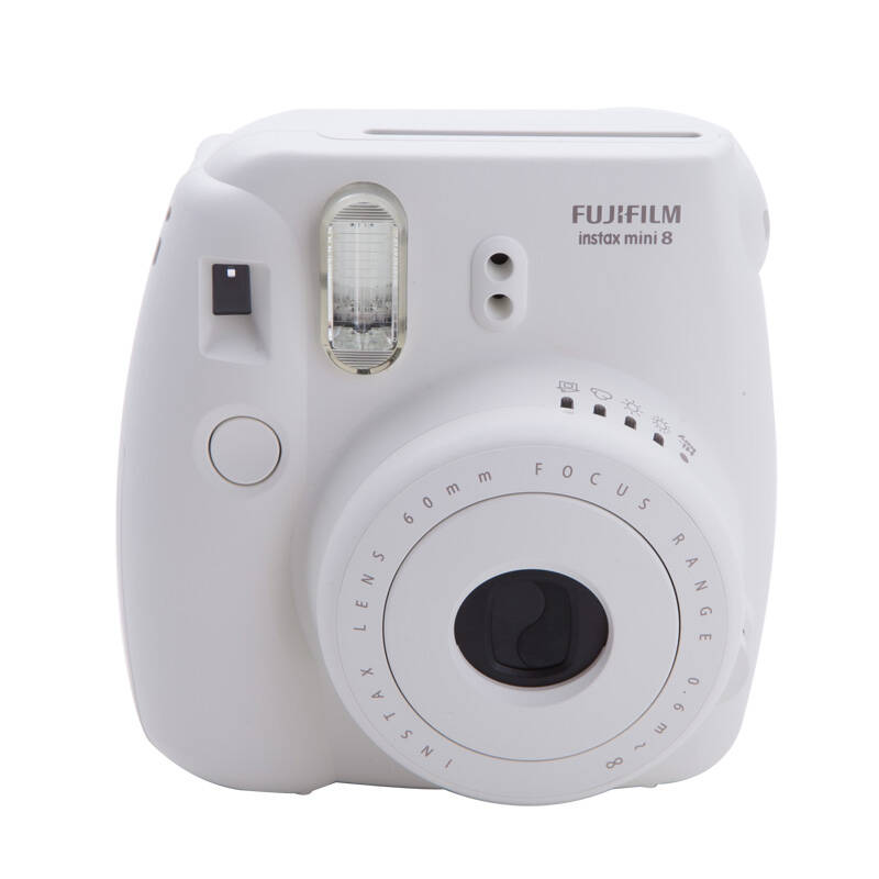 富士(fujifilm)checky拍立得mini8白色相机套餐 美颜自拍 官方正品