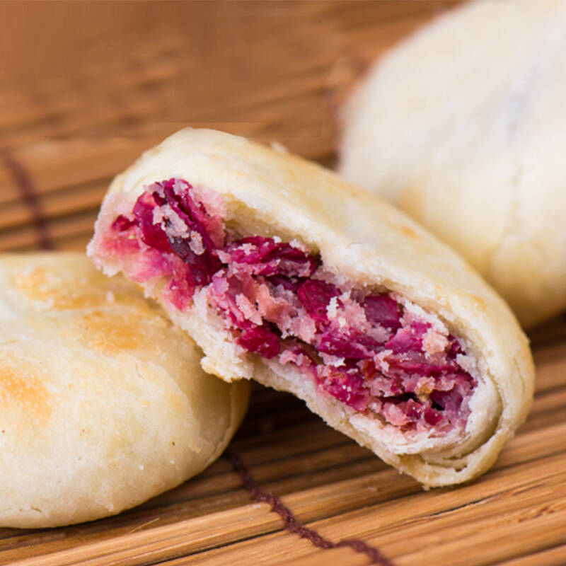 潘祥记玫瑰鲜花饼400g云南特产月饼玫瑰饼休闲零食糕点礼盒16个装