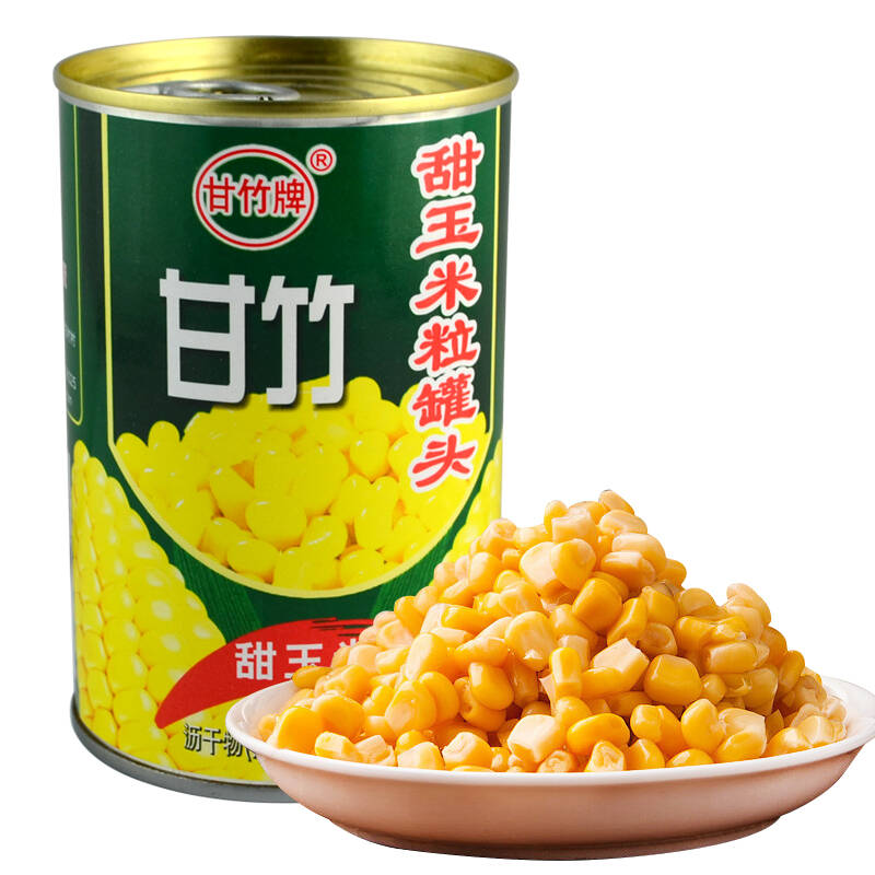 甘竹甜玉米粒罐头425g 方便食品