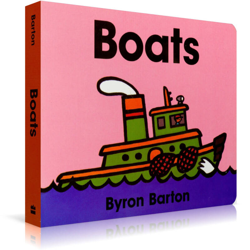 美国进口 英文绘本 名家byron barton作品:boats【纸板】