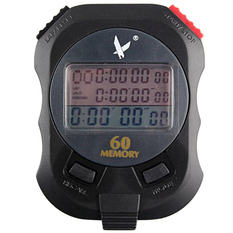 天福户外秒表电子表体育专业运动跑步计时器三排60道pc960